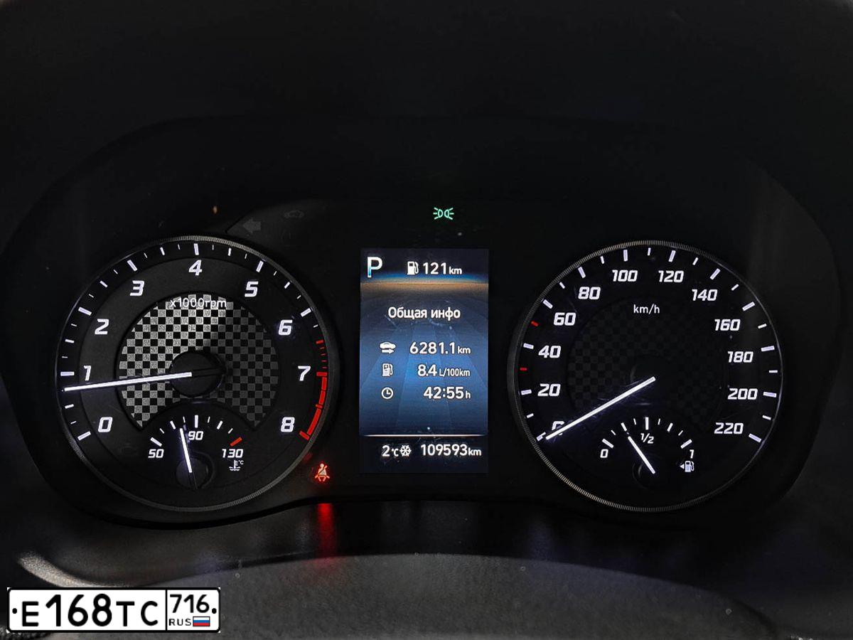 Фото автомобиля HYUNDAI SOLARIS, 2020 — госномер Е168ТС716. Цвет: ЧЕРНЫЙ