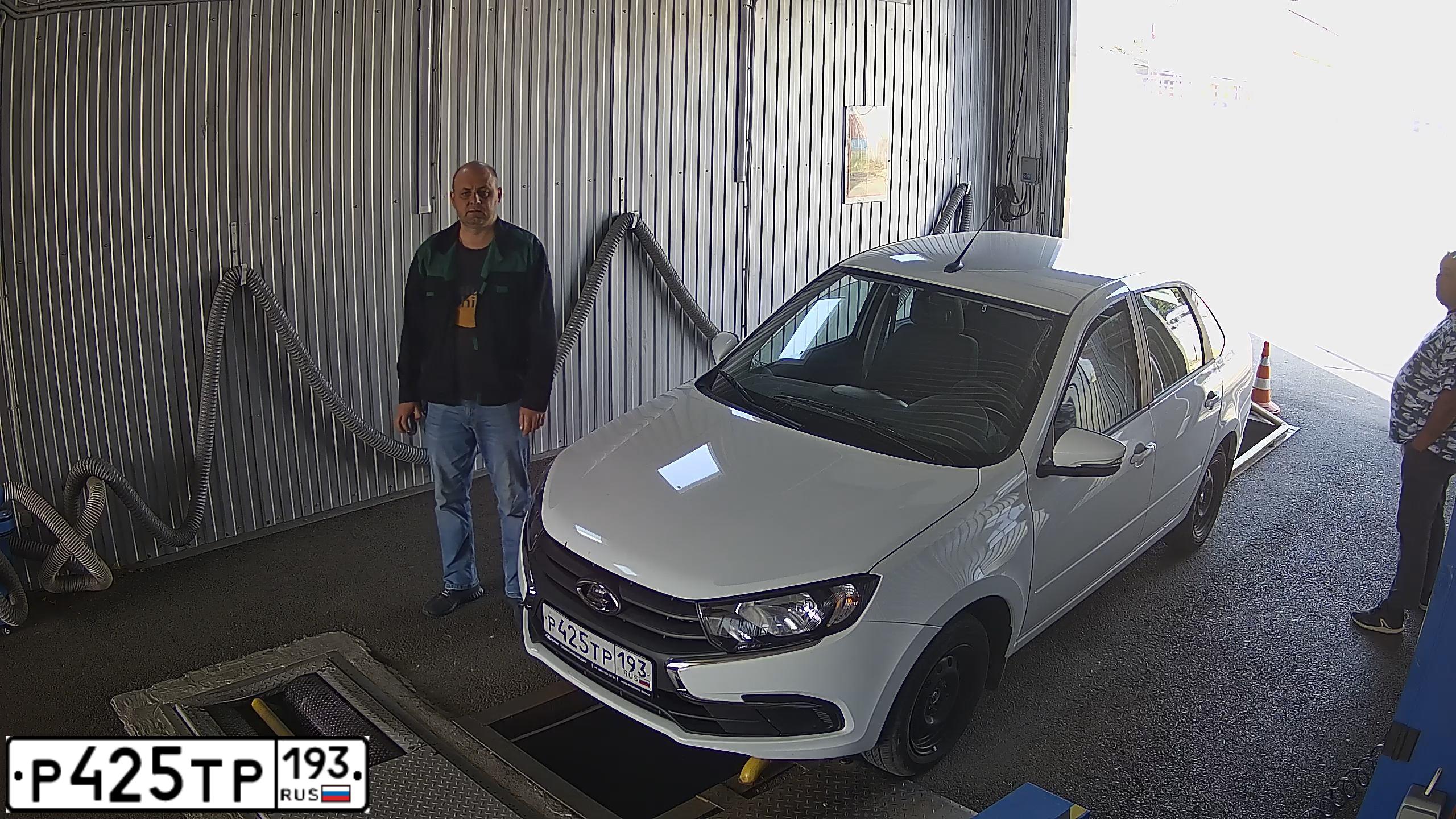 Фото автомобиля VAZ LADA GRANTA 219040, 2023 — госномер Р425ТР193. Цвет: Белый