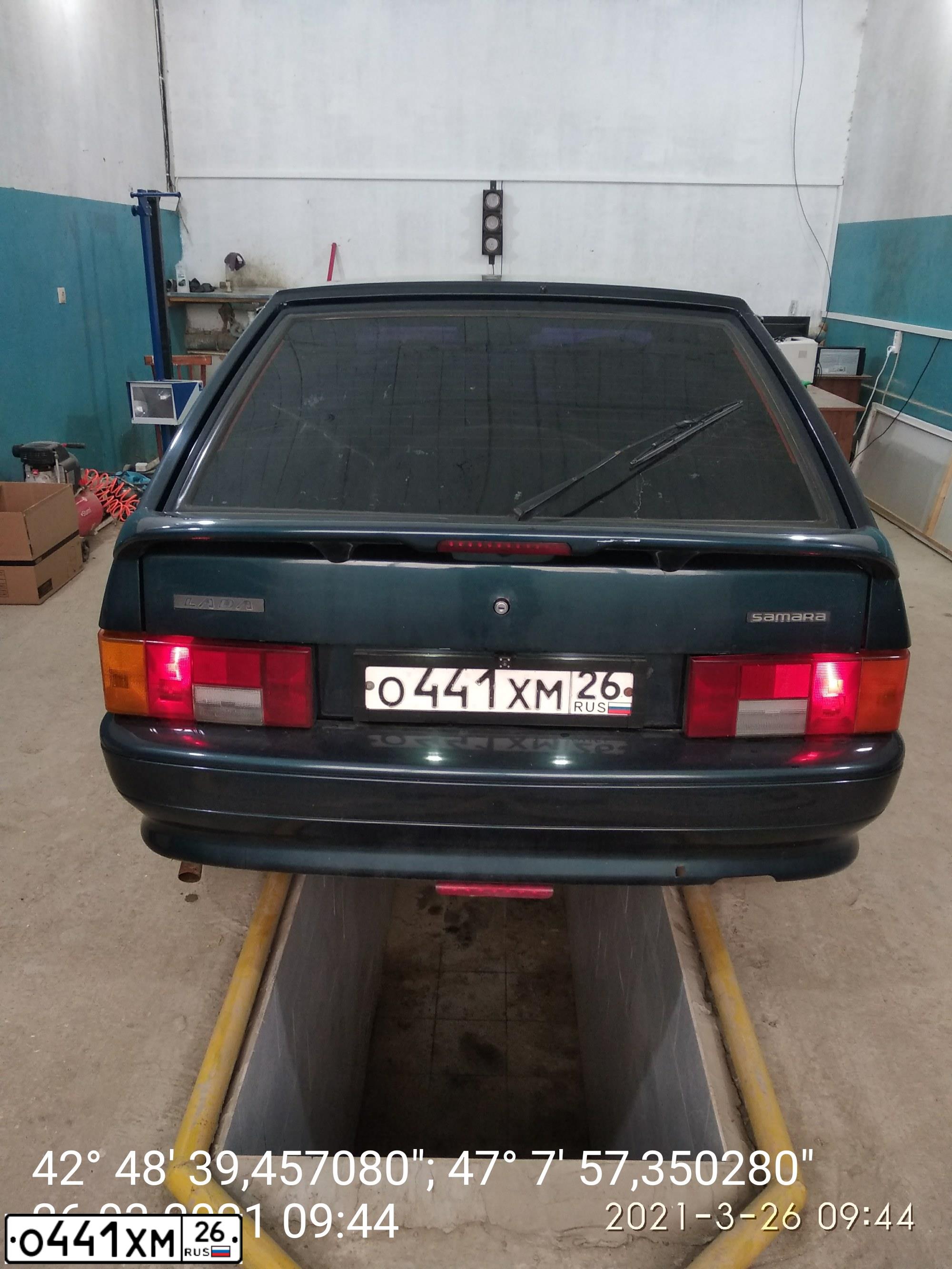 Фото автомобиля LADA 2114, 2007 — госномер С127ТА05. Цвет: Темно-зеленый