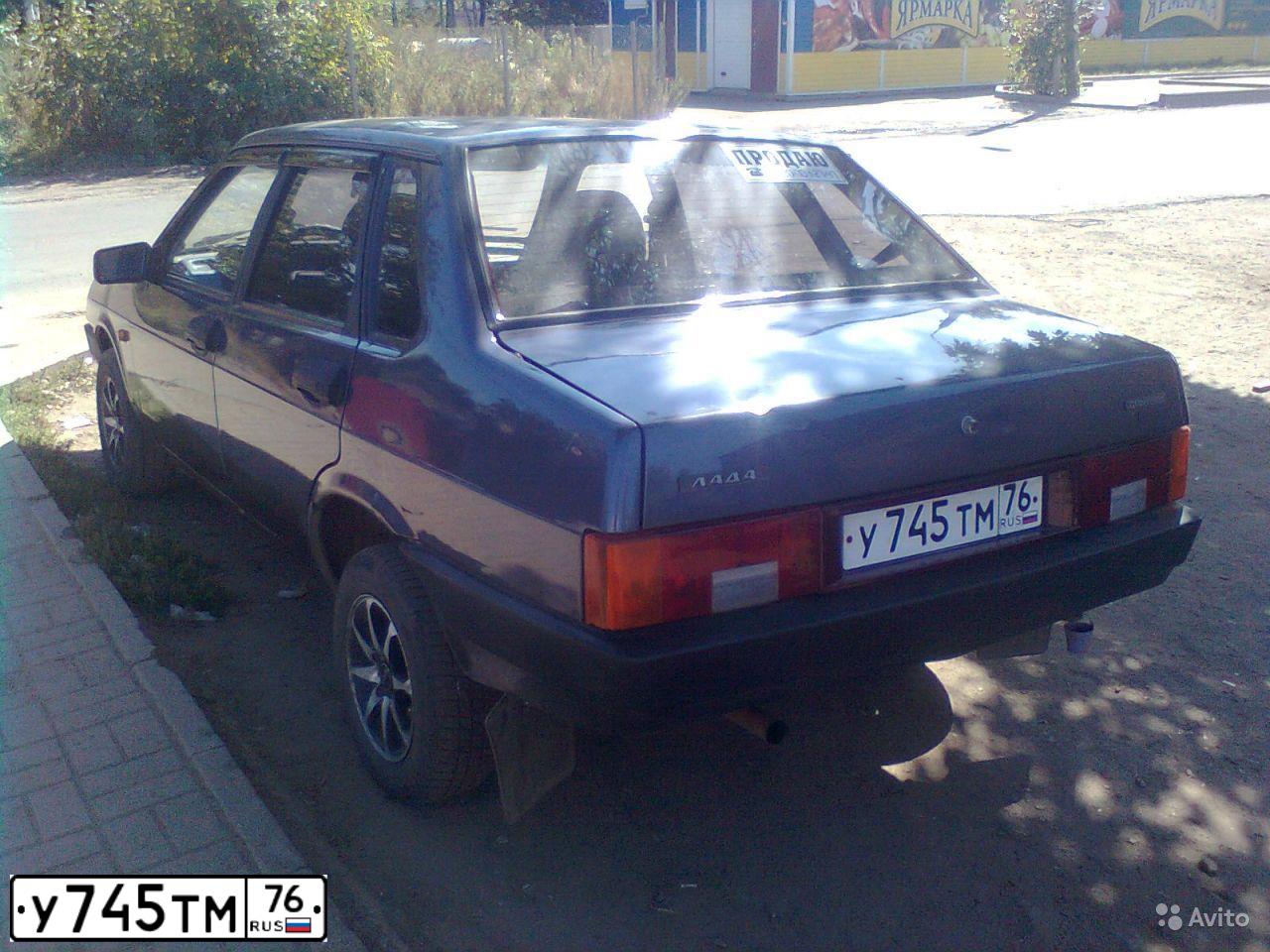 Фото автомобиля LADA 2109 SAMARA, 2002 — госномер У745ТМ76. Цвет: ТЕМНО-ФИОЛЕТОВЫЙ