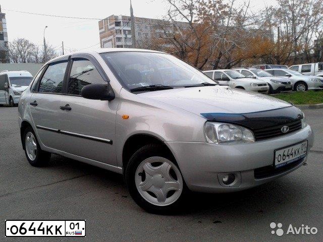 Фото автомобиля LADA 1118 KALINA, 2008 — госномер О644КК01. Цвет: серебристый