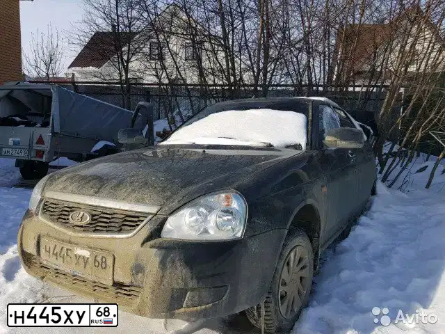 Фото автомобиля LADA PRIORA, 2016 — госномер Т554ТН05. Цвет: ЧЕРНЫЙ