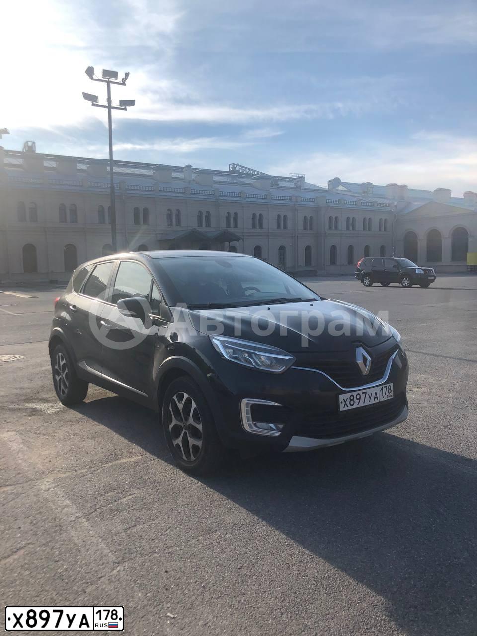 Фото автомобиля RENAULT KAPTUR, 2017 — госномер Х897УА178. Цвет: ЧЕРНЫЙ