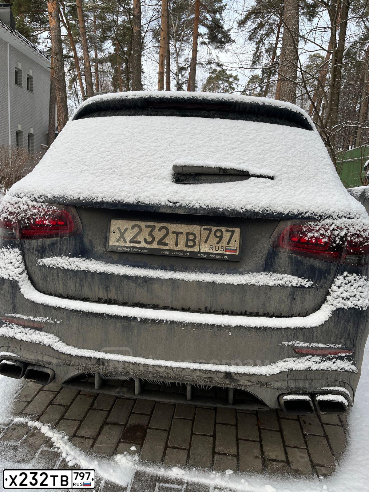 Фото автомобиля MERCEDES GLC-KLASSE, 2020 — госномер Х232ТВ797. Цвет: синий