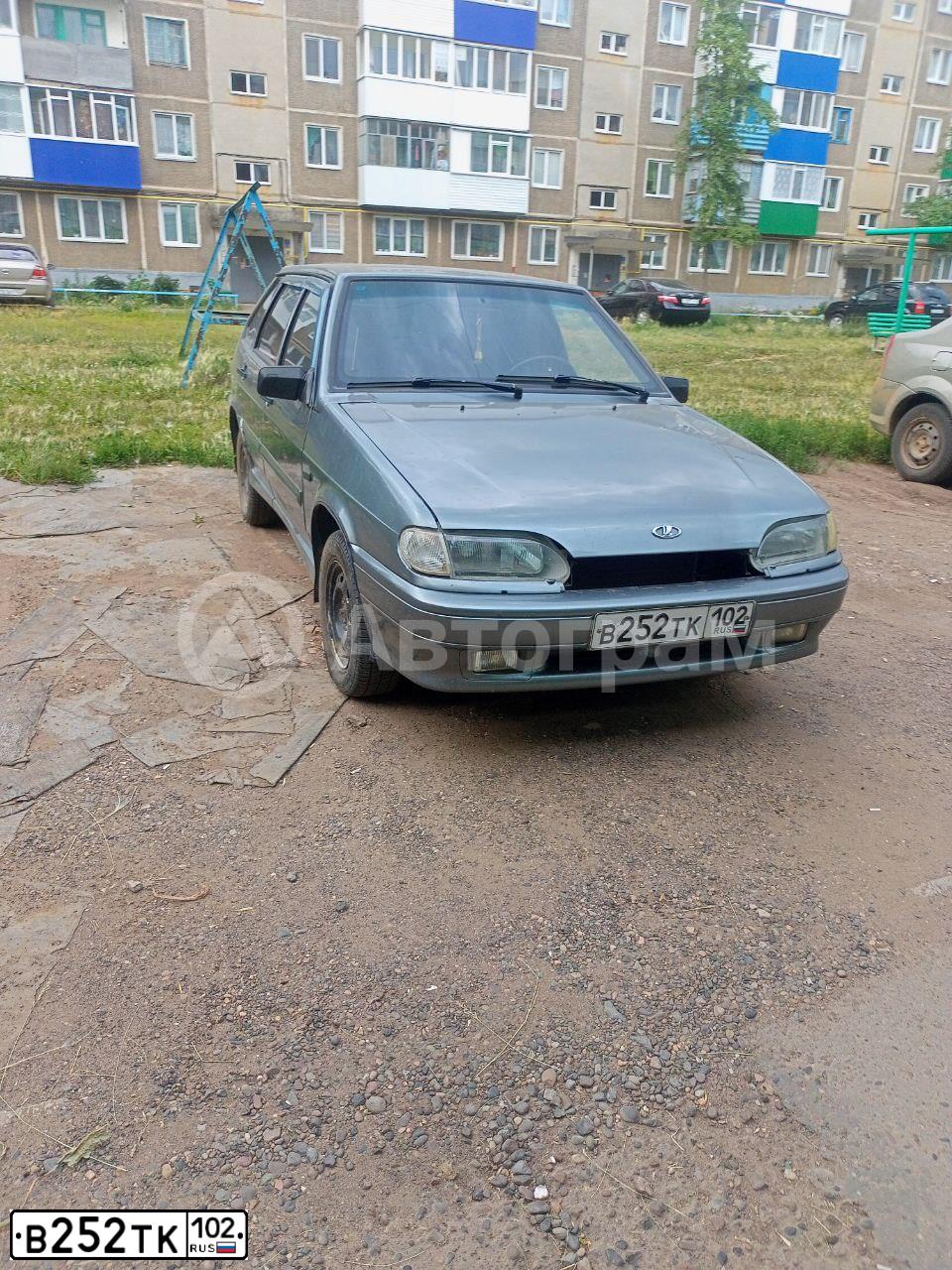 Фото автомобиля LADA 2114 SAMARA, 2010 — госномер В252ТК102. Цвет: СРЕДНИЙ СЕРО-ЗЕЛЕНЫЙ МЕТ.
