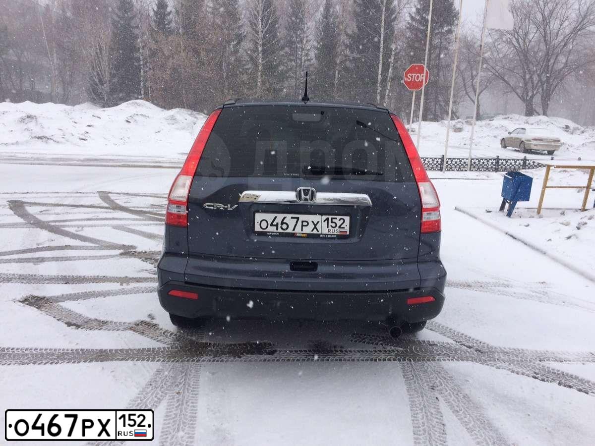 Фото автомобиля HONDA CR-V, 2009 — госномер В115СМ73. Цвет: СЕРЫЙ