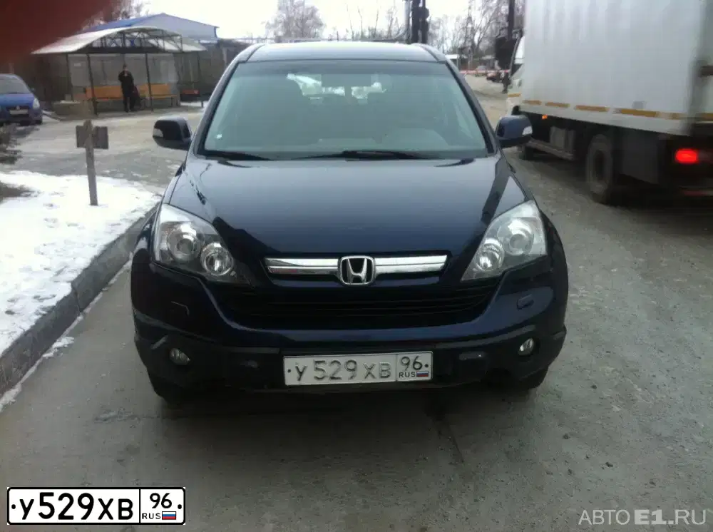Фото автомобиля HONDA CR-V, 2008 — госномер О484СА196. Цвет: Т.СИНИЙ