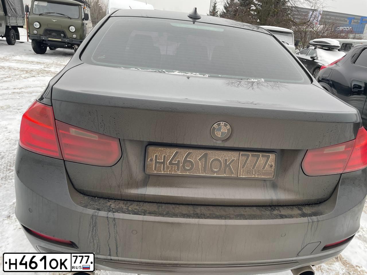 Фото автомобиля BMW SERIE 3, 2013 — госномер Н461ОК777. Цвет: ЧЕРНЫЙ