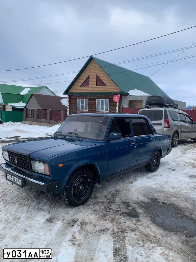 Фото автомобиля LADA 2107, 2003 — госномер Р441ЕС774. Цвет: сине-зеленый