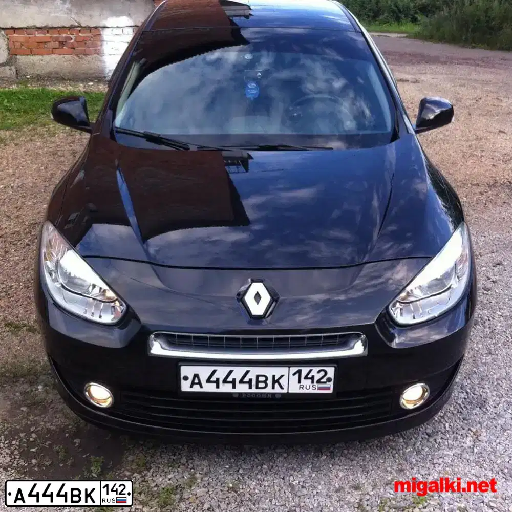 Фото автомобиля RENAULT FLUENCE, 2012 — госномер А444ВК142. Цвет: ЧЕРНЫЙ