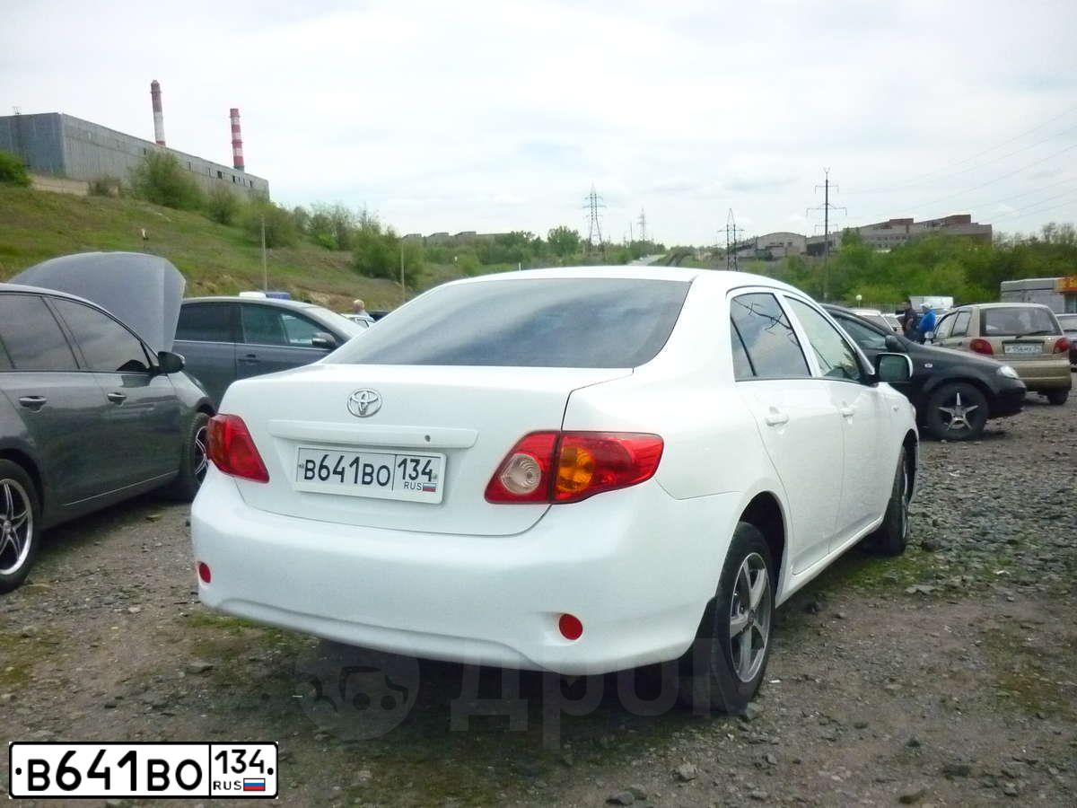 Фото автомобиля TOYOTA COROLLA, 2008 — госномер С044ЕР34. Цвет: Белый