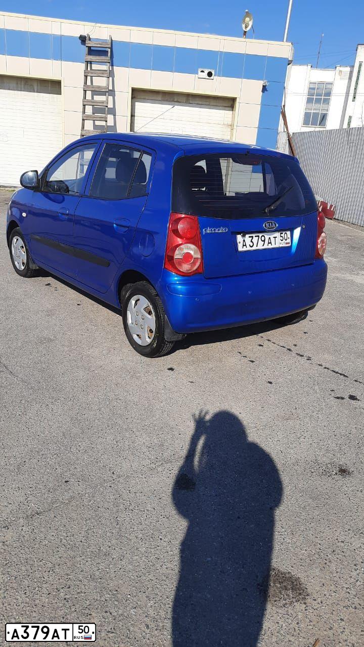 Фото автомобиля KIA PICANTO / MORNING, 2008 — госномер Т451РЕ31. Цвет: синий