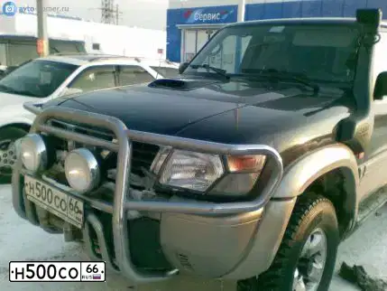 Фото автомобиля NISSAN PATROL, 1998 — госномер О362РР124. Цвет: Темно-синий