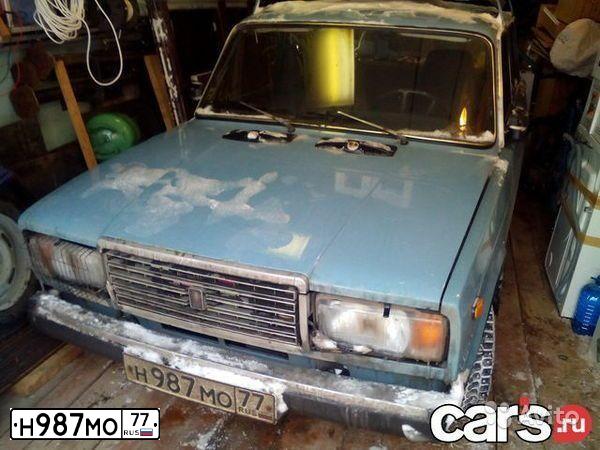 Фото автомобиля LADA 2107 LADA, 1988 — госномер Н987МО77. Цвет: СЕРО-ГОЛУБОЙ