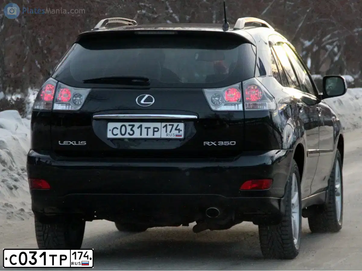 Фото автомобиля LEXUS RX, 2006 — госномер С555КА56. Цвет: ЧЕРНЫЙ