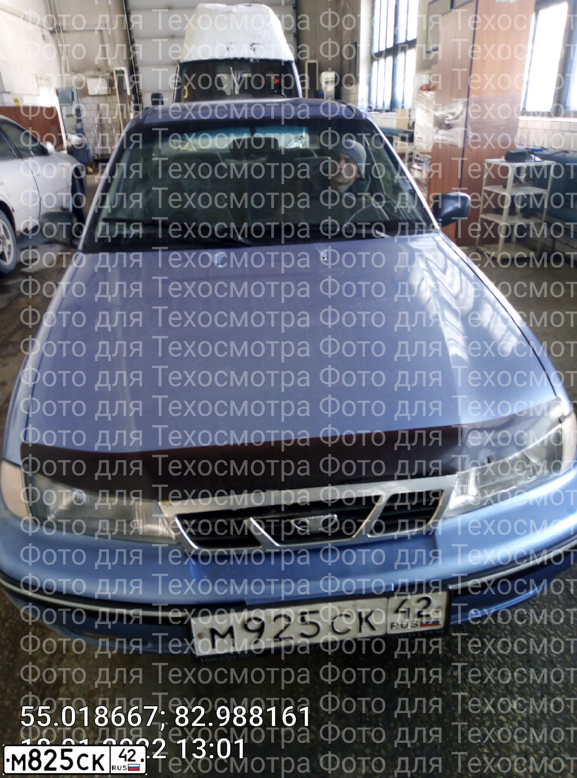 Фото автомобиля DAEWOO  NEXIA GLE, 2007 — госномер К269КН154. Цвет: Перламутрово-голубой
