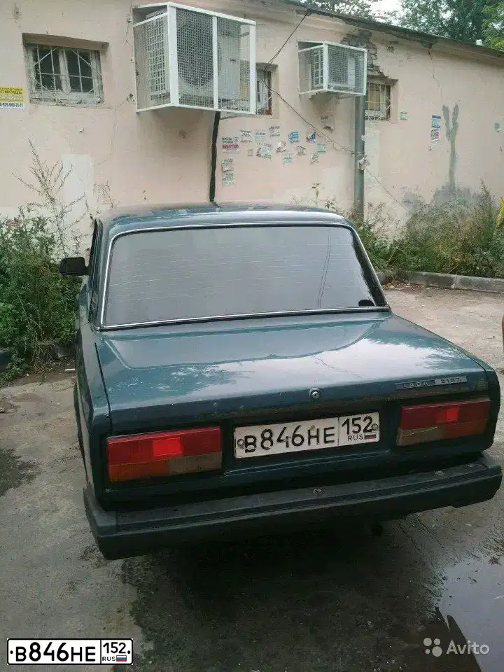 Фото автомобиля LADA 2107, 2005 — госномер У152ВО52. Цвет: Сине-зеленый