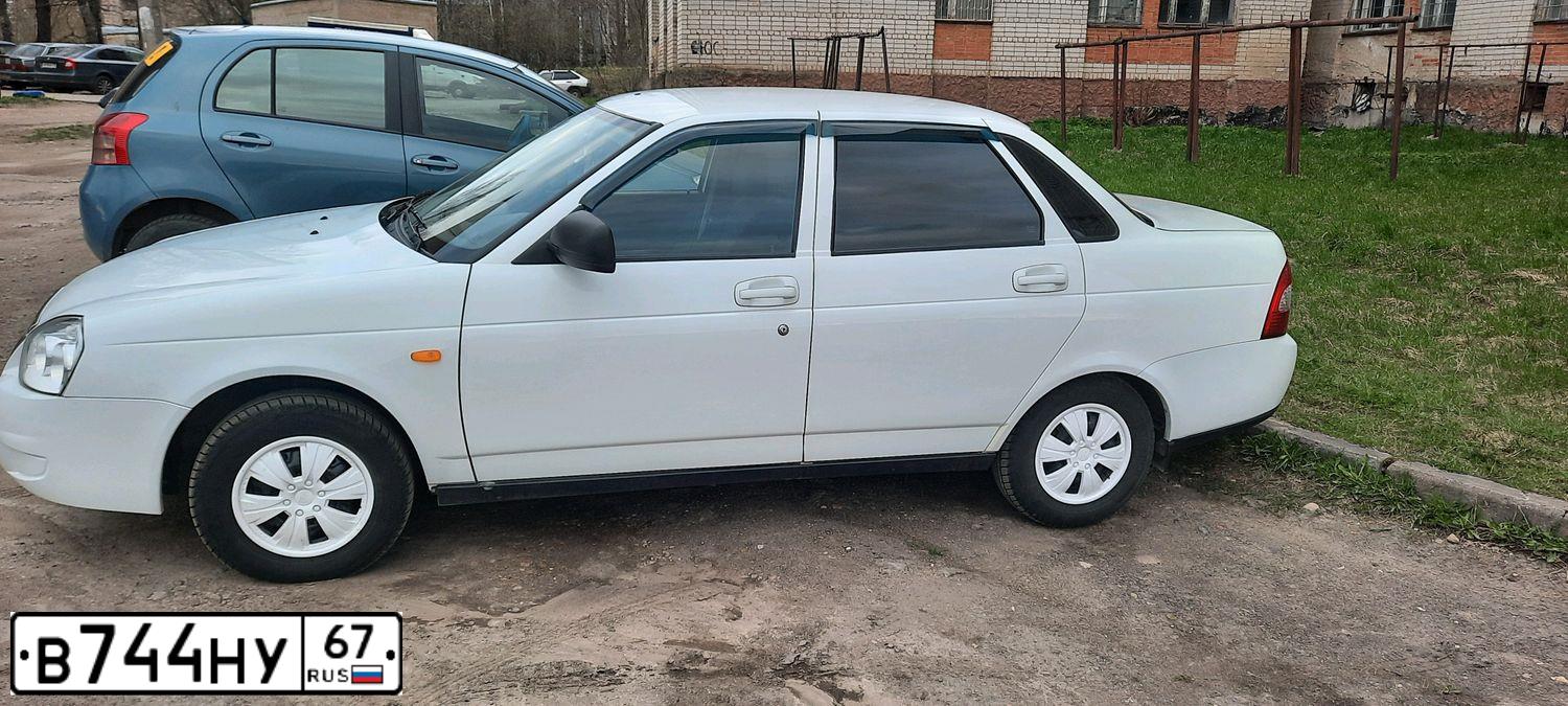 Фото автомобиля LADA 2170 PRIORA, 2016 — госномер М279ОК67. Цвет: Белый