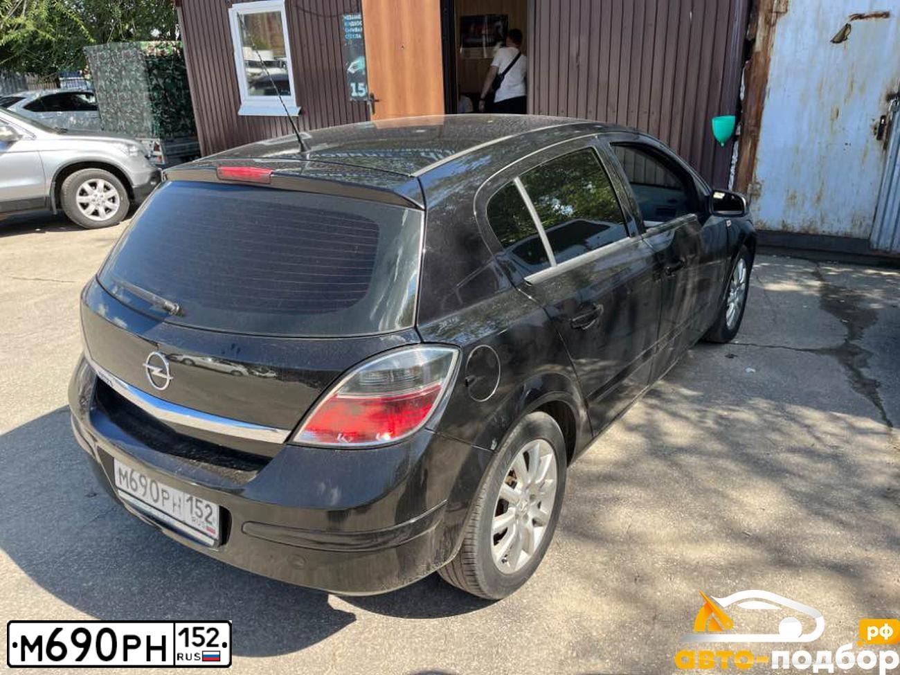 Фото автомобиля OPEL ASTRA, 2008 — госномер Х396ХО52. Цвет: ЧЕРНЫЙ