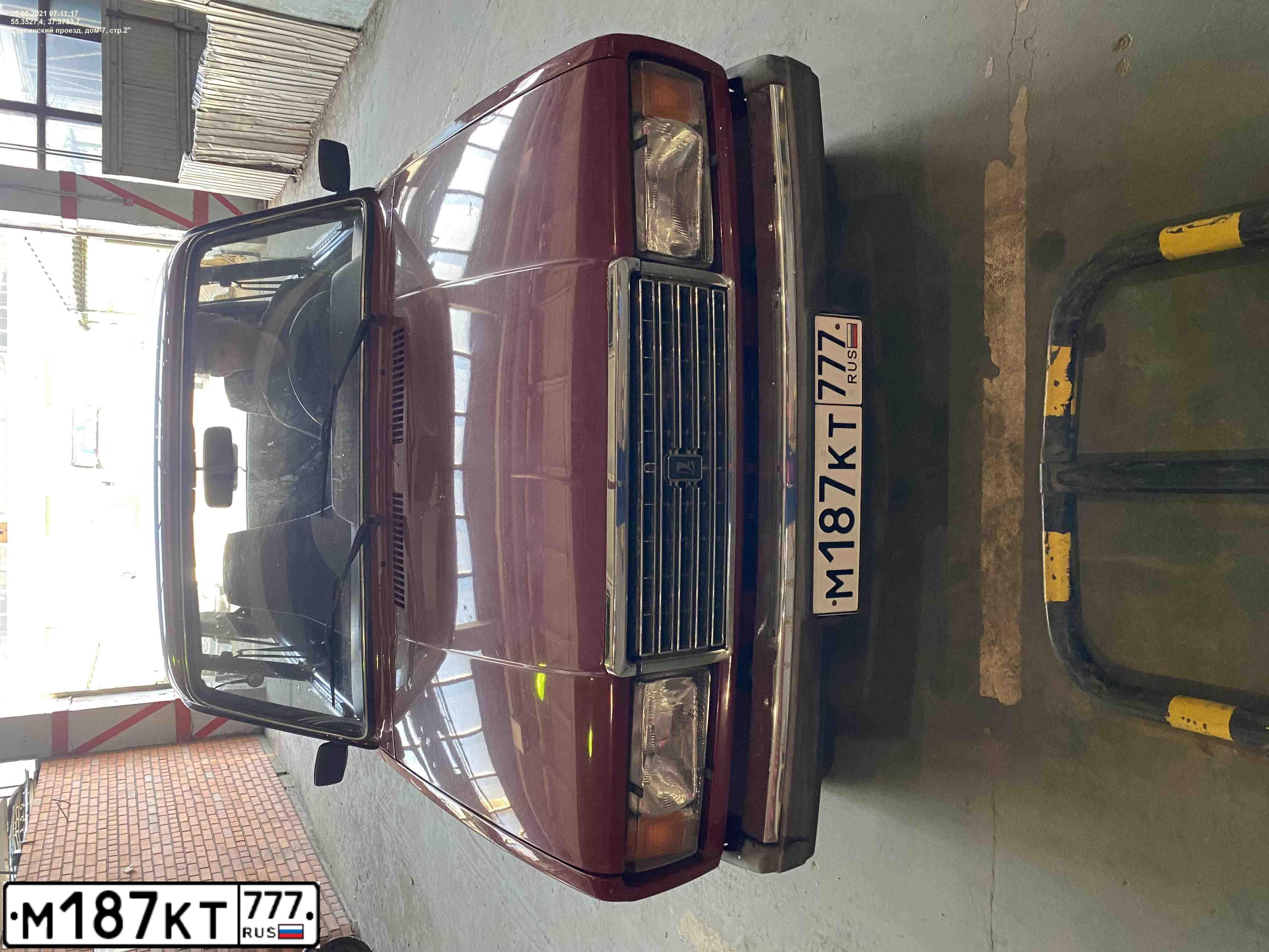 Фото автомобиля LADA 2107, 2006 — госномер У820СХ48. Цвет: ВИШНЕВЫЙ