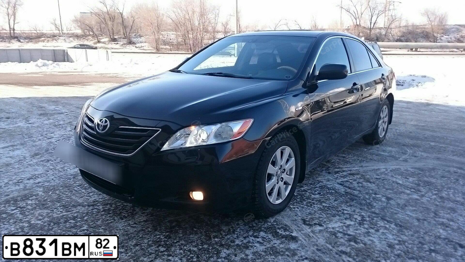 Фото автомобиля TOYOTA CAMRY, 2007 — госномер Т052УС52. Цвет: ЧЕРНЫЙ
