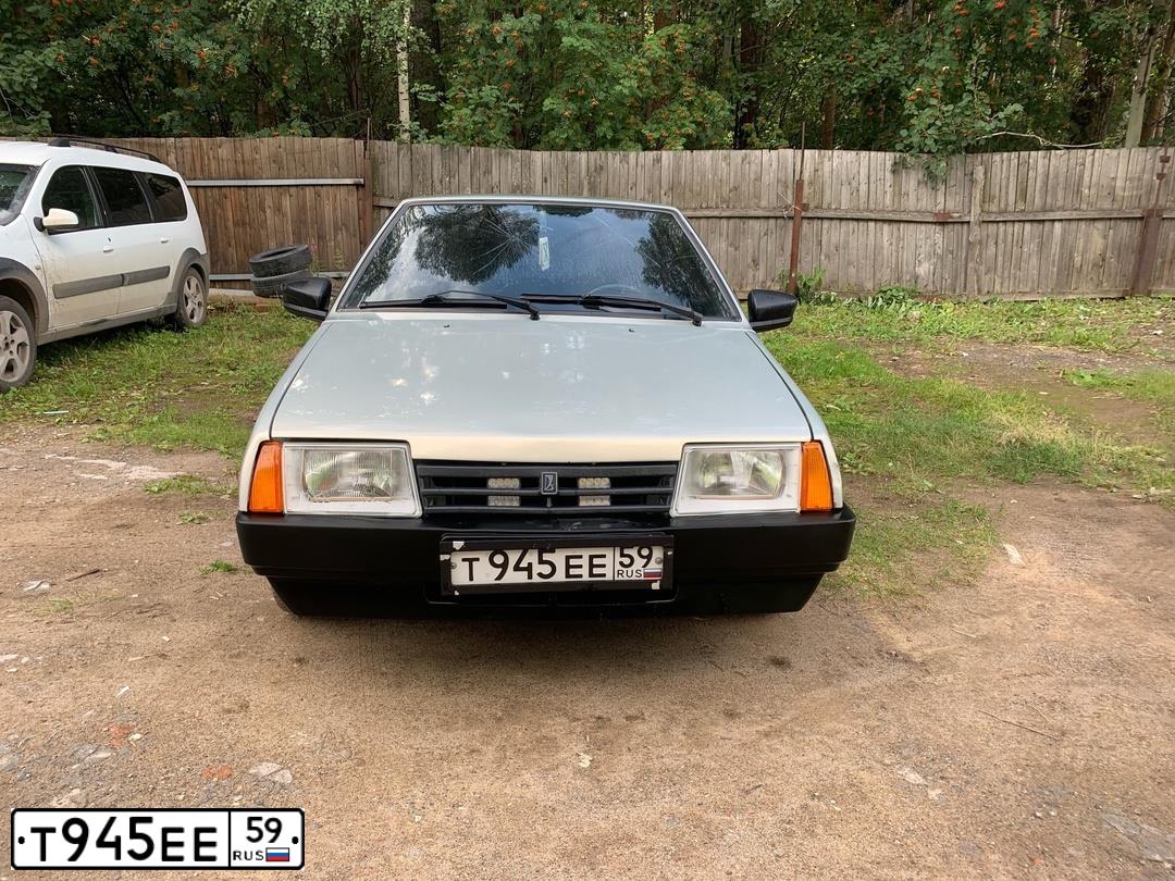 Фото автомобиля LADA 2109 SAMARA, 1997 — госномер Т945ЕЕ59. Цвет: СЕРО ЗЕЛЕНЫЙ