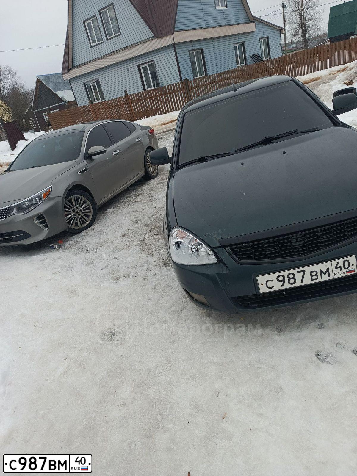 Фото автомобиля LADA 2172 PRIORA, 2013 — госномер У645АУ716. Цвет: сине-зеленый