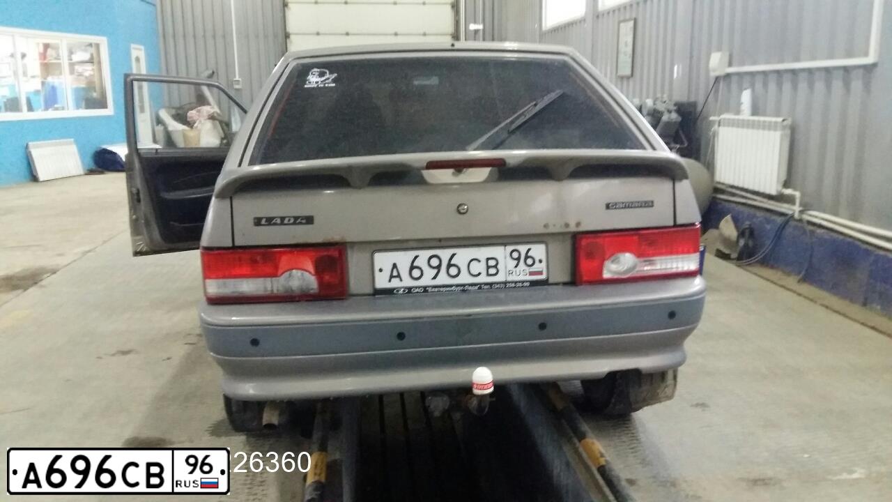Фото автомобиля LADA 2114 SAMARA, 2007 — госномер А696СВ96. Цвет: БЕЖЕВЫЙ