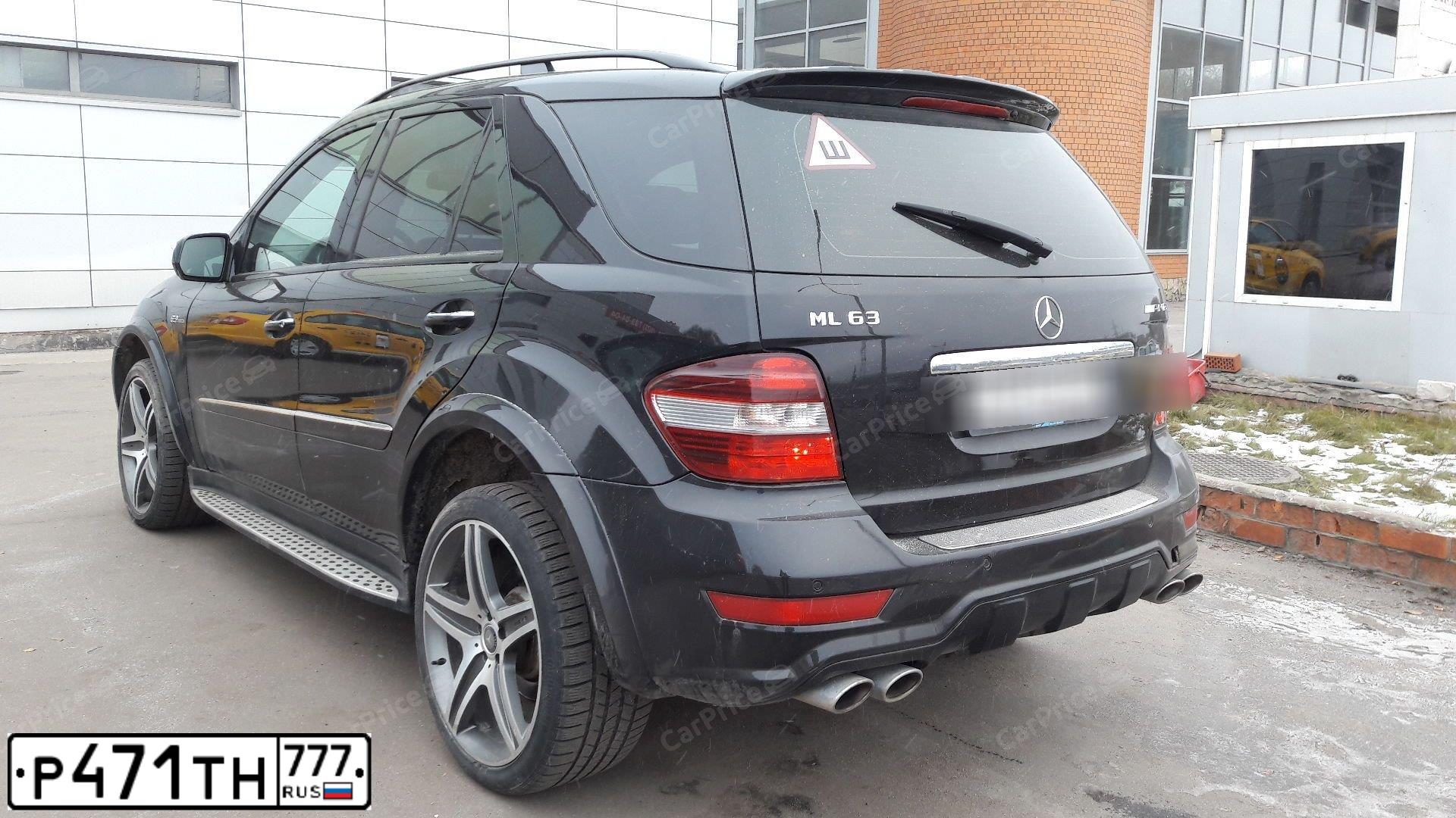 Фото автомобиля MERCEDES M-KLASSE, 2008 — госномер Р904СА790. Цвет: ЧЕРНЫЙ