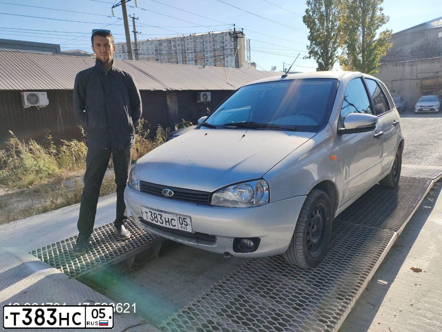 Фото автомобиля LADA 1119 KALINA, 2008 — госномер Р168ЕР05. Цвет: Серебристый