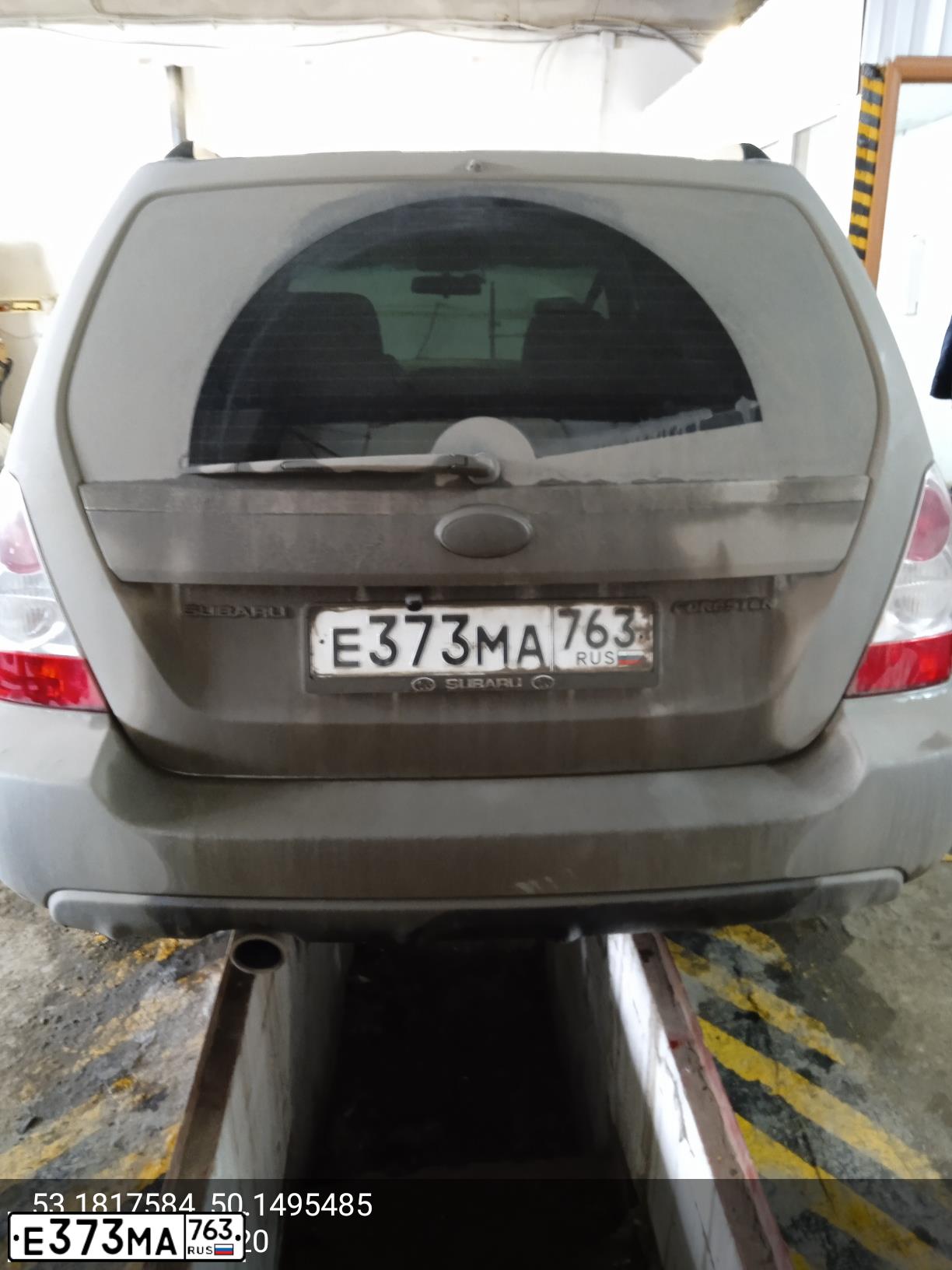 Фото автомобиля SUBARU FORESTER, 2007 — госномер Е257ХУ71. Цвет: СЕРЫЙ