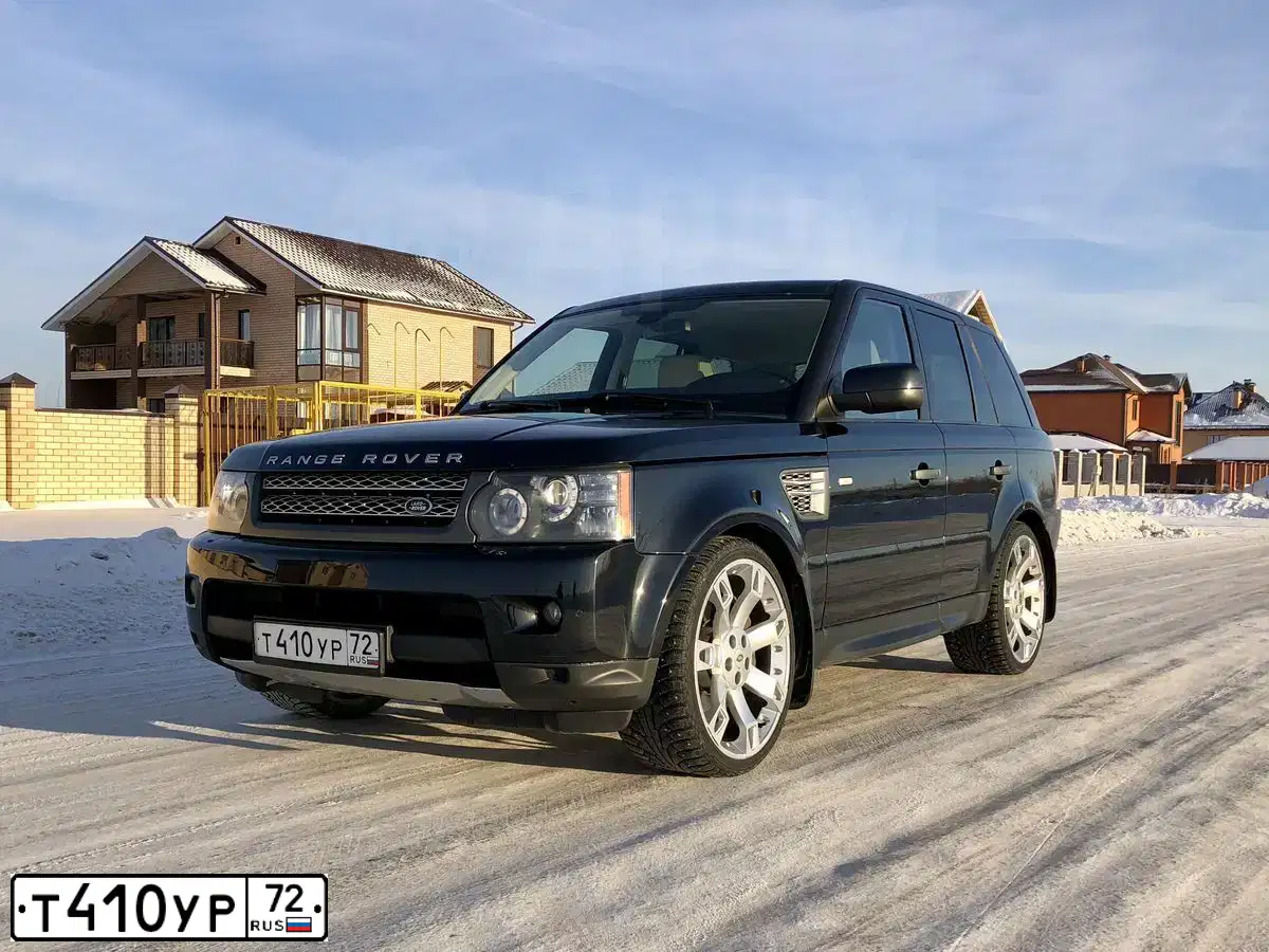 Фото автомобиля LANDROVER RANGE ROVER SPORT, 2011 — госномер А619КК186. Цвет: ЧЕРНЫЙ