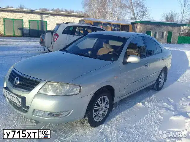 Фото автомобиля NISSAN ALMERA, 2006 — госномер У715ХТ102. Цвет: СЕРЕБРИСТЫЙ