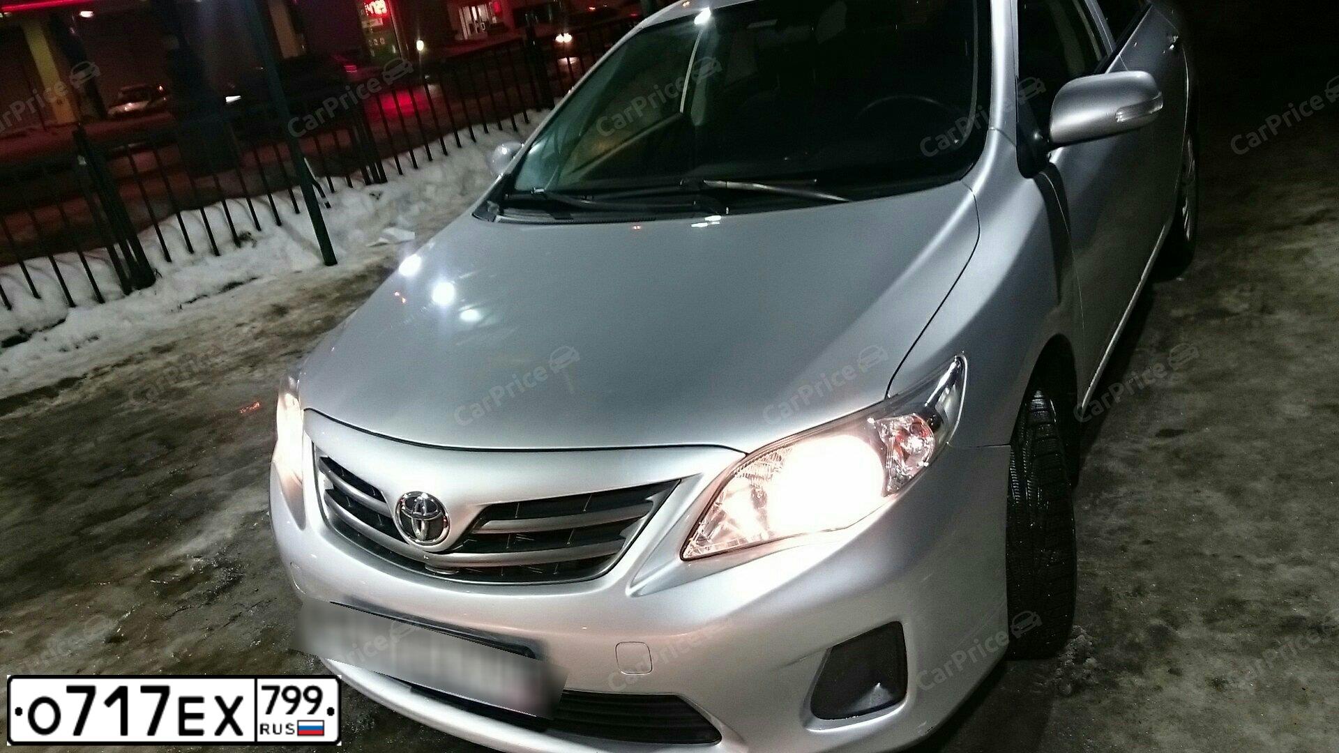 Фото автомобиля TOYOTA COROLLA, 2012 — госномер Н006ОО96. Цвет: СВЕТЛО-СЕРЫЙ