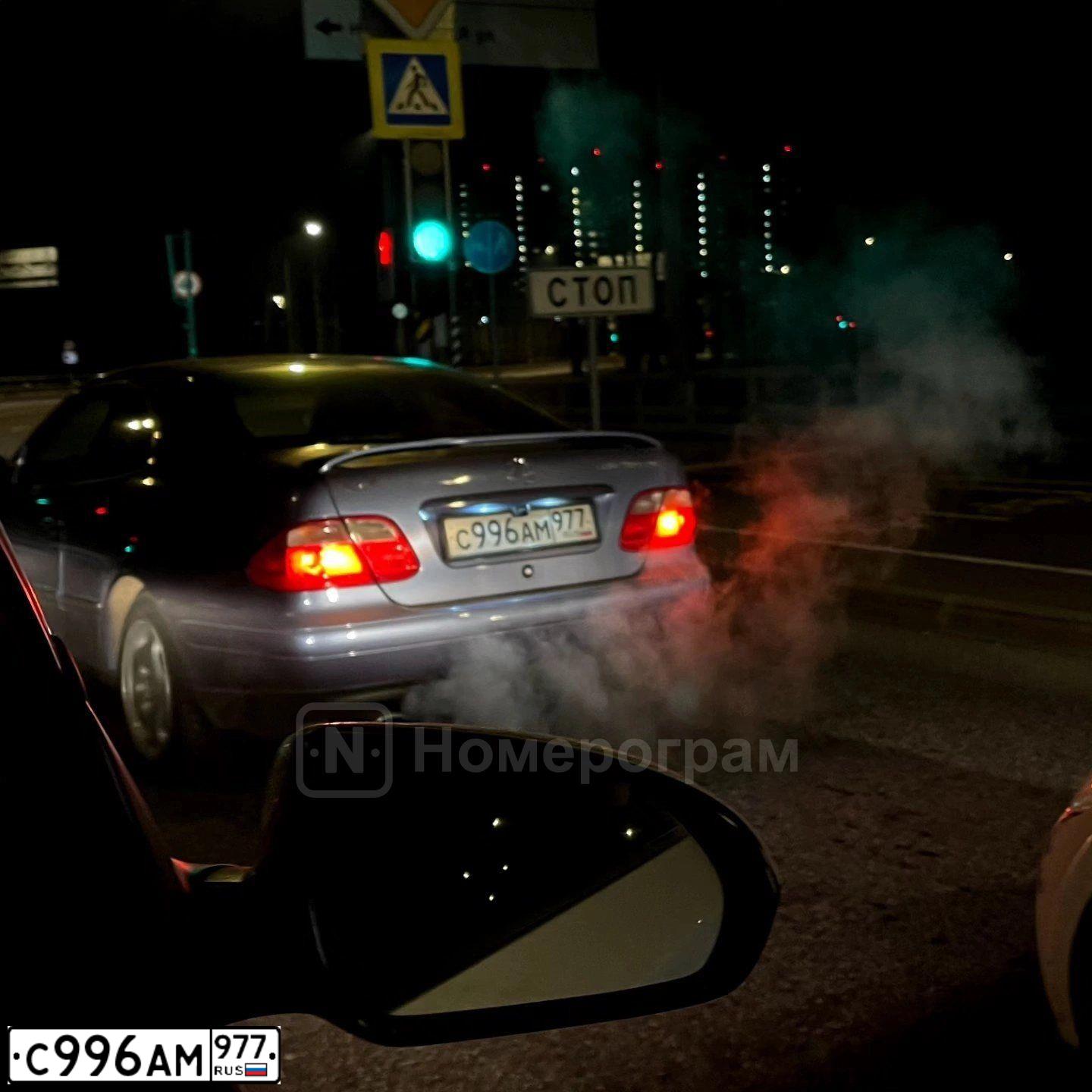 Фото автомобиля МЕРСЕДЕС CLK230K, 1997 — госномер С996АМ977. Цвет: синий
