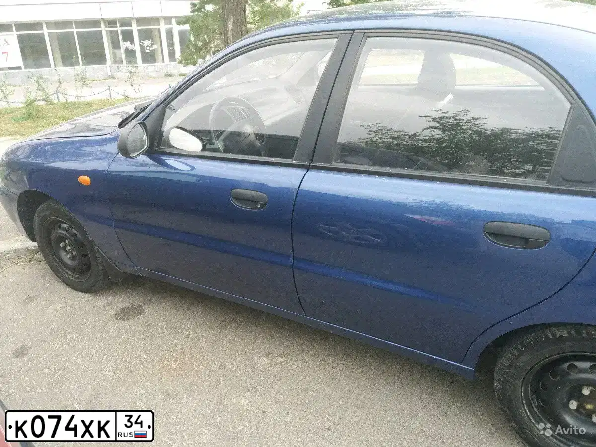 Фото автомобиля ZAZ LANOS, 2007 — госномер Е211НВ134. Цвет: синий