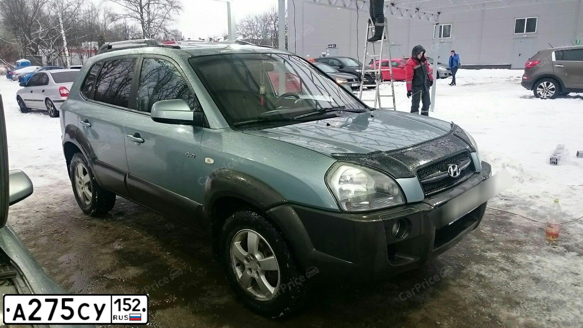 Фото автомобиля HYUNDAI TUCSON, 2006 — госномер А278СУ152. Цвет: СВЕТЛО-ГОЛУБОЙ