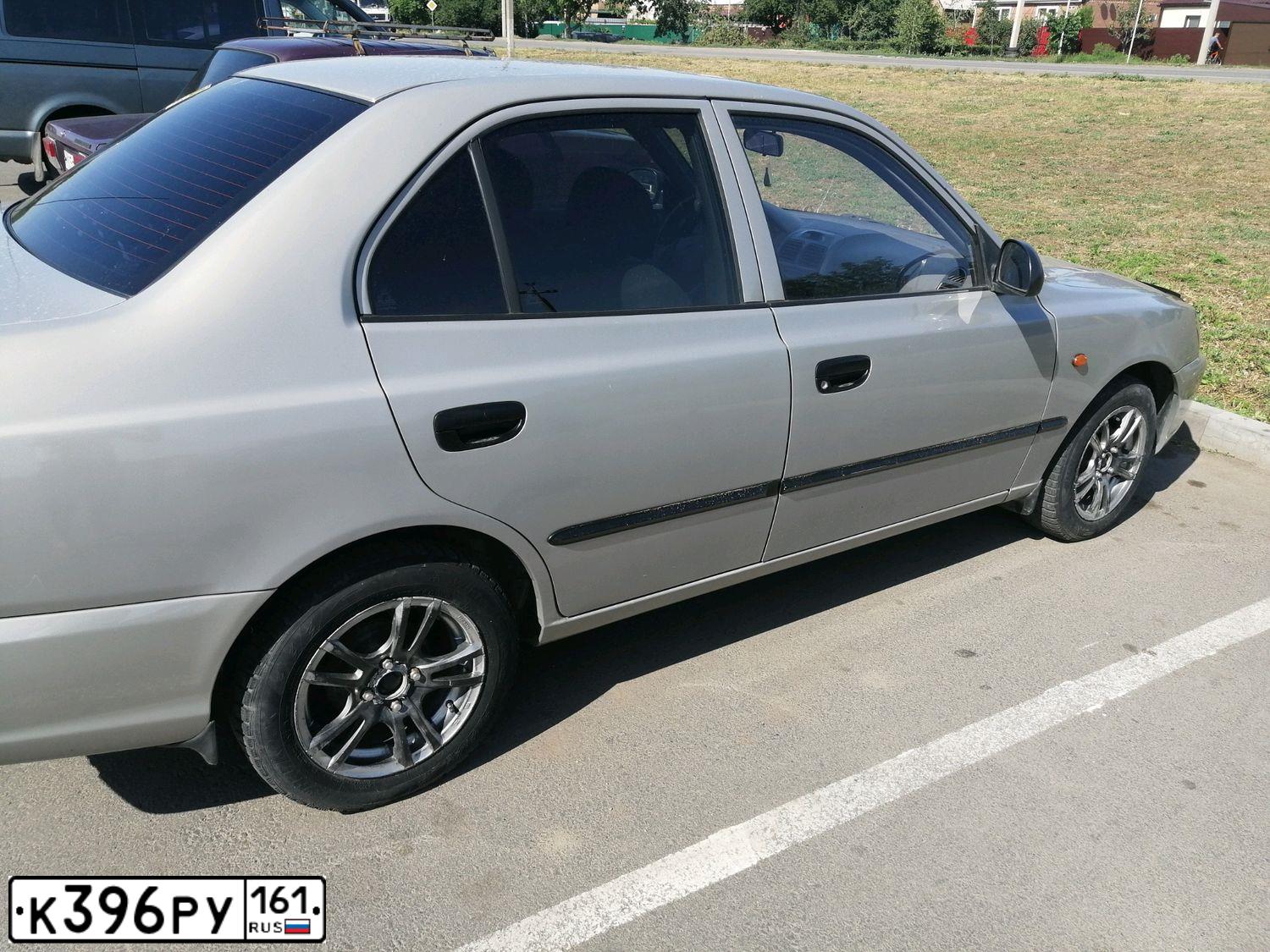 Фото автомобиля TAGAZ ACCENT, 2008 — госномер К396РУ161. Цвет: СВЕТЛО-БЕЖЕВЫЙ