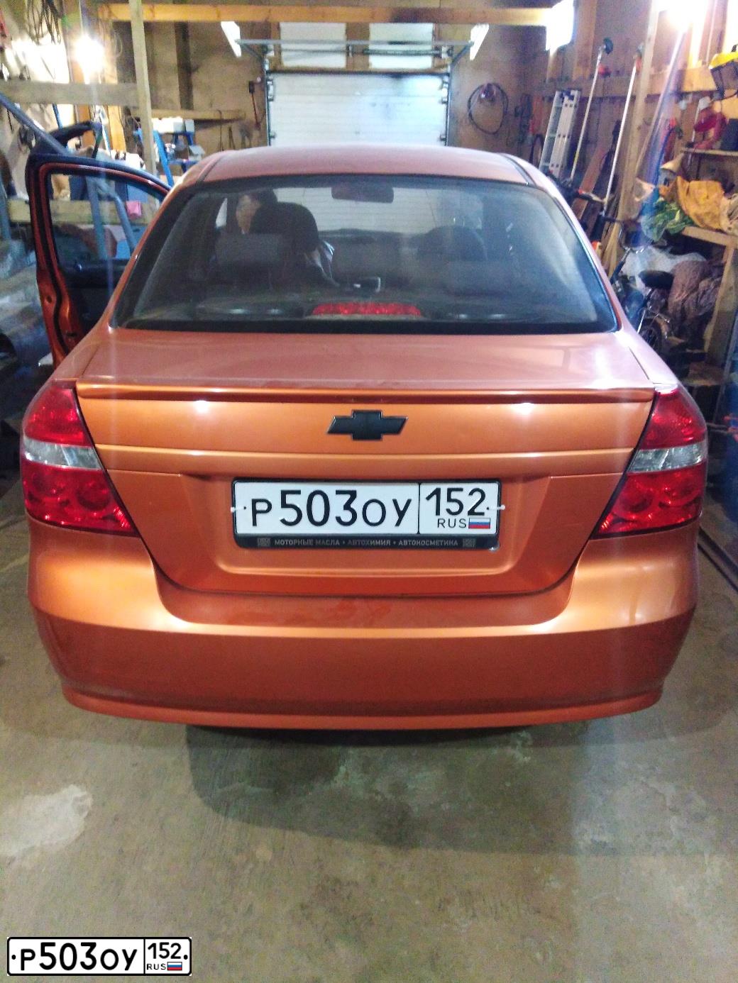 Фото автомобиля CHEVROLET AVEO, 2007 — госномер В476ММ37. Цвет: Оранжевый