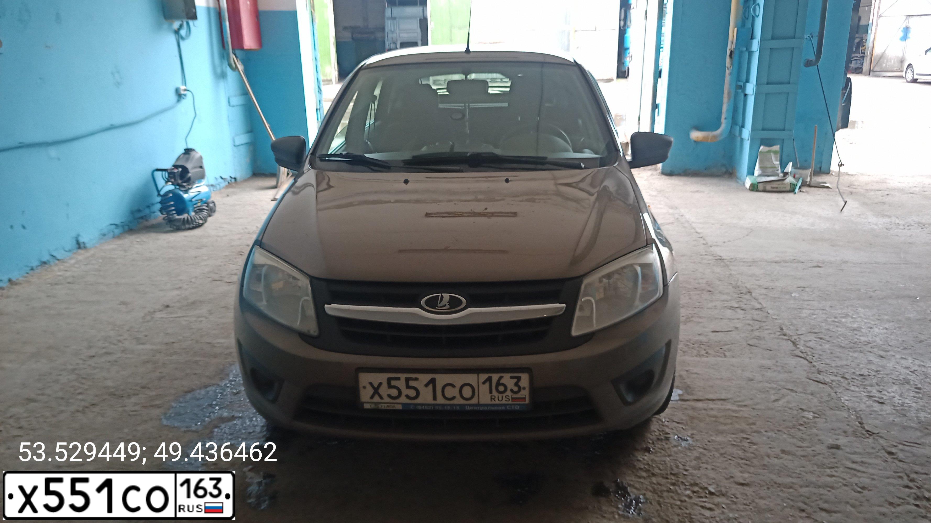Фото автомобиля LADA 219170 LADA GRANTA, 2017 — госномер М633УВ763. Цвет: золотисто коричневый