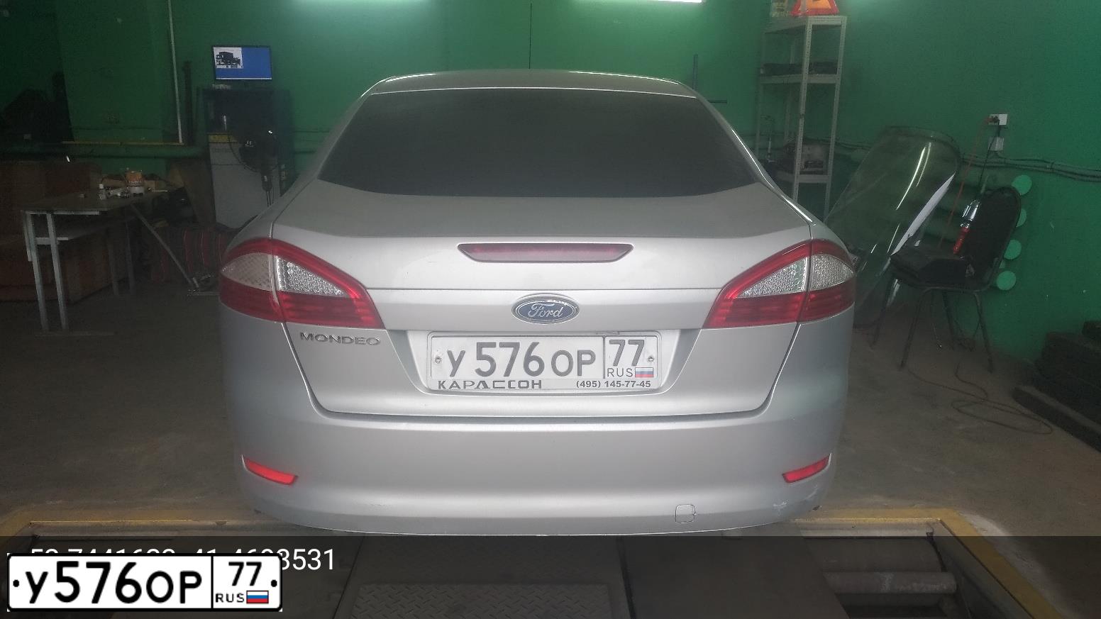 Фото автомобиля FORD MONDEO, 2010 — госномер О525ТЕ68. Цвет: Серый