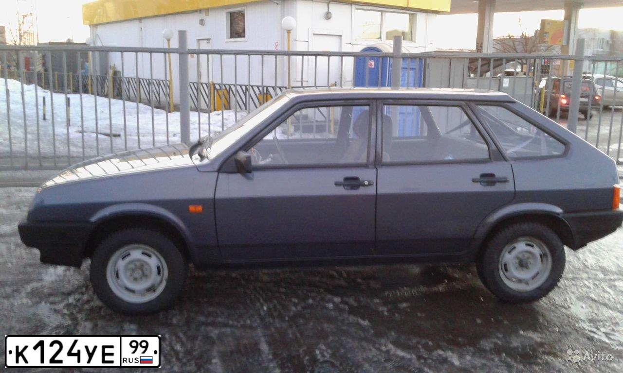 Фото автомобиля LADA 2109 SAMARA, 2002 — госномер К124УЕ99. Цвет: ТЕМНО-ФИОЛЕТОВЫЙ