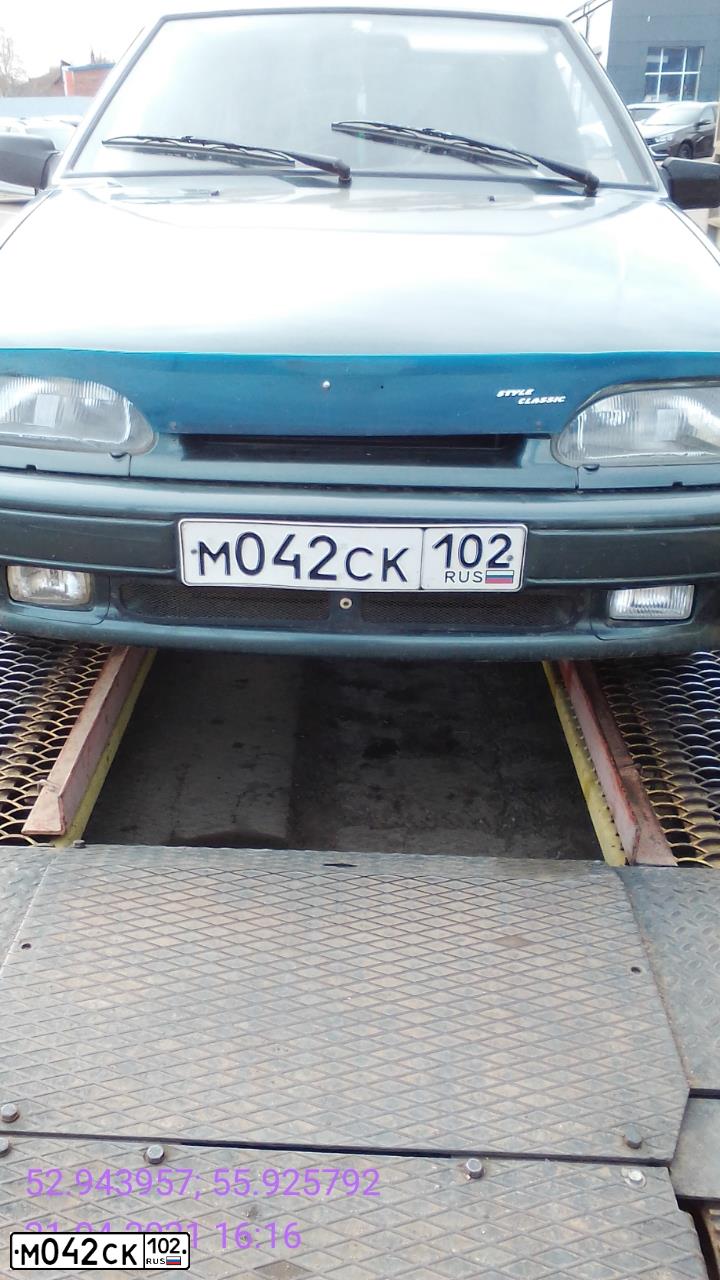 Фото автомобиля LADA 2114 SAMARA, 2009 — госномер М042СК102. Цвет: СЕРО-СИНЕ-ЗЕЛЕНЫЙ