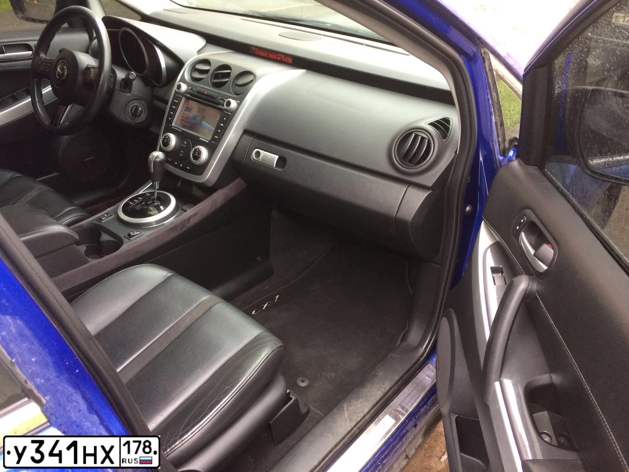 Фото автомобиля MAZDA CX-7, 2008 — госномер А752ЕХ67. Цвет: синий