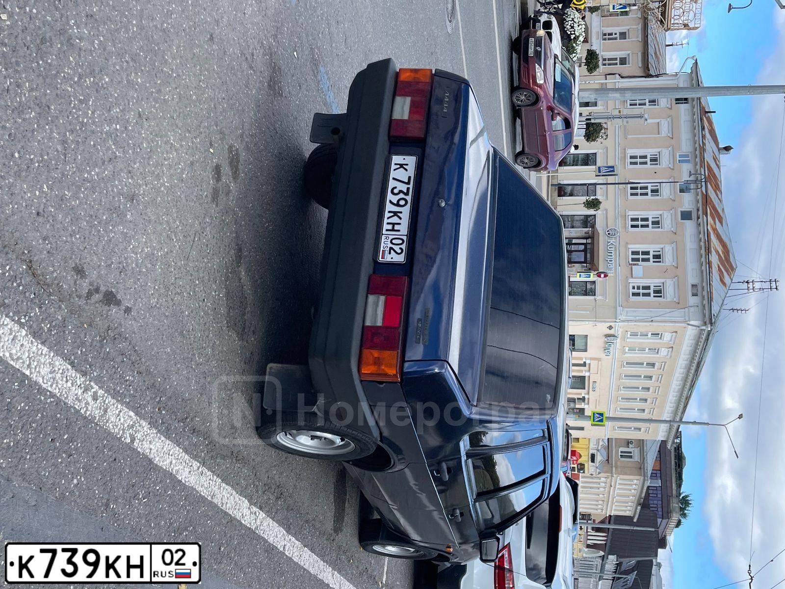 Фото автомобиля LADA 2109 SAMARA, 1997 — госномер К739КН02. Цвет: ТЕМНО-СИНИЙ
