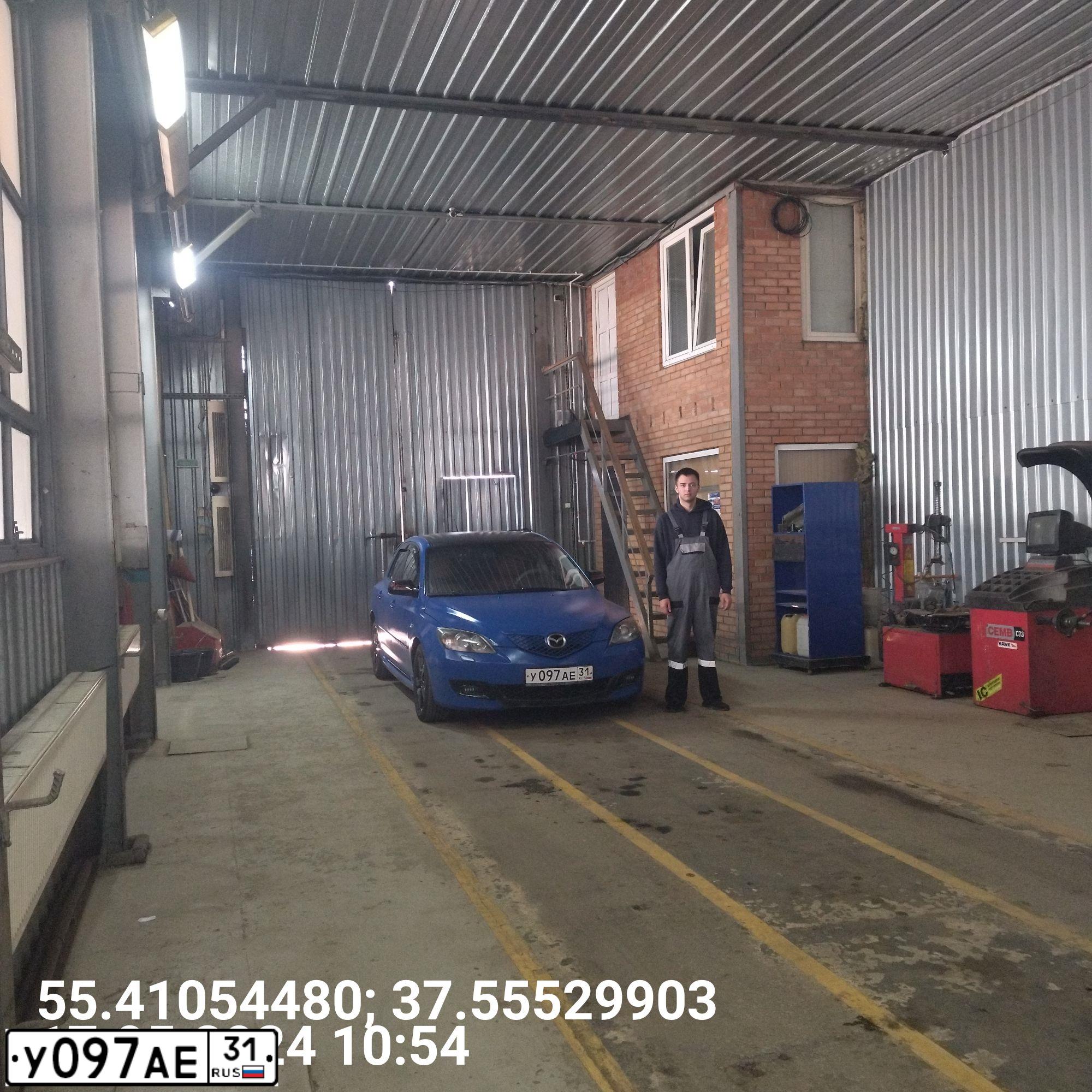 Фото автомобиля MAZDA 3, 2007 — госномер Н039КВ32. Цвет: синий