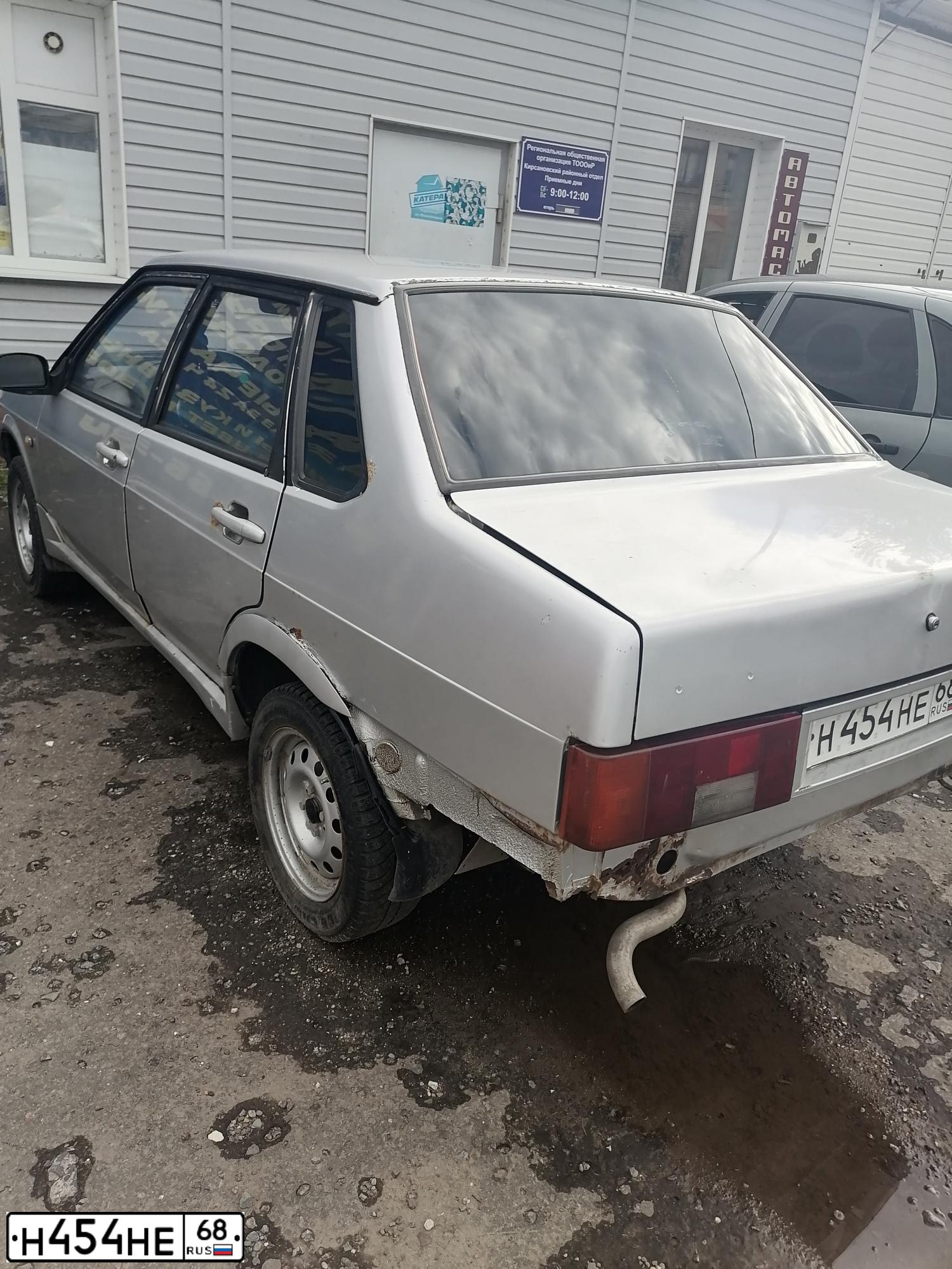 Фото автомобиля LADA 2109 SAMARA, 2003 — госномер Н454НЕ68. Цвет: Серебристый