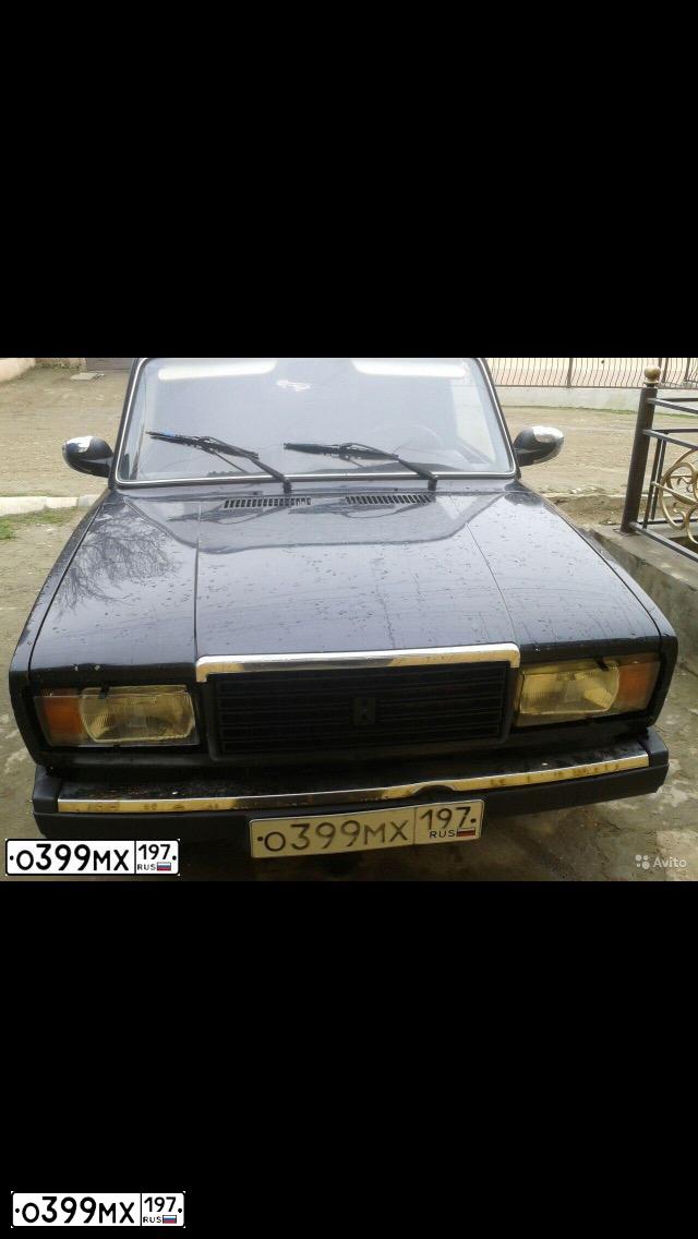 Фото автомобиля LADA 2107, 2010 — госномер Т410СА05. Цвет: Сине-Черный