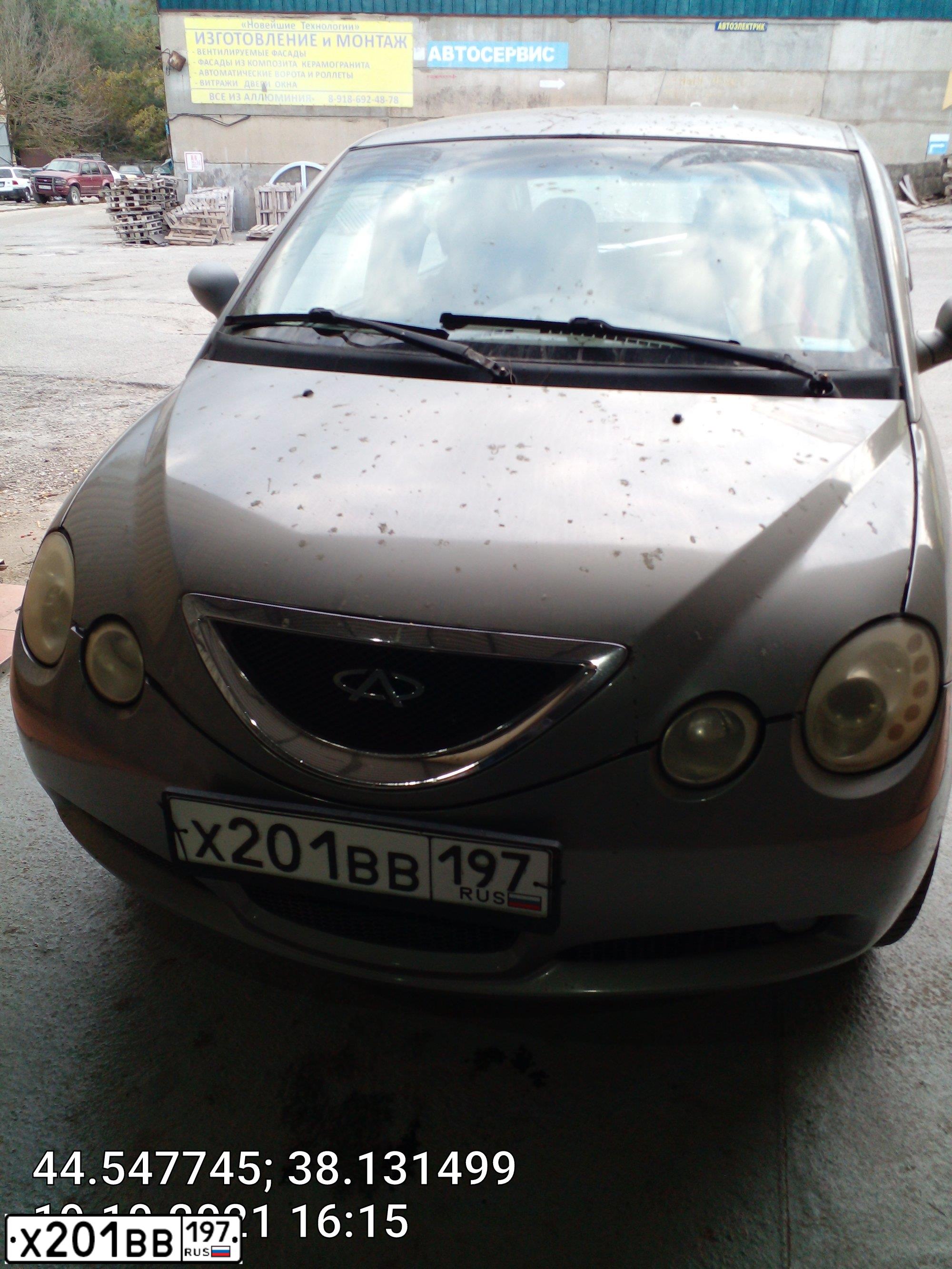 Фото автомобиля CHERY QQ6 /S21/, 2009 — госномер Х201ВВ197. Цвет: СЕРЫЙ