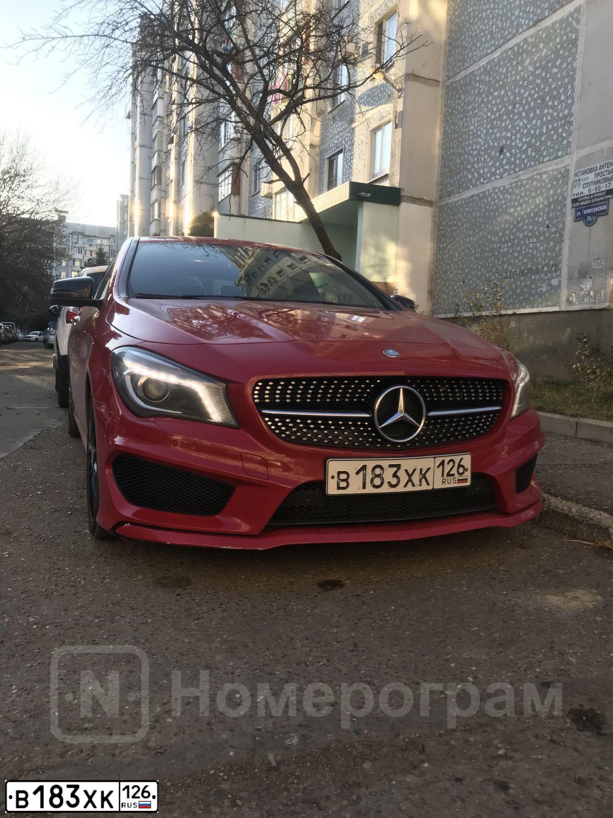 Фото автомобиля MERCEDES-BENZ CLA200, 2014 — госномер М998КН95. Цвет: Красный